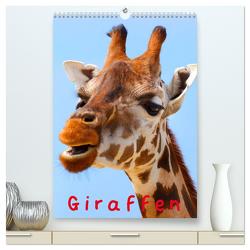 Giraffen (hochwertiger Premium Wandkalender 2024 DIN A2 hoch), Kunstdruck in Hochglanz von Stanzer,  Elisabeth