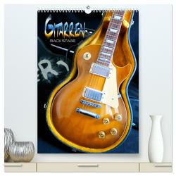 Gitarren backstage (hochwertiger Premium Wandkalender 2024 DIN A2 hoch), Kunstdruck in Hochglanz von Bleicher,  Renate