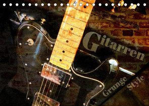 Gitarren – Grunge Style (Tischkalender 2022 DIN A5 quer) von Bleicher,  Renate