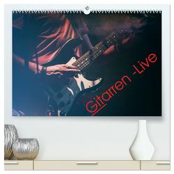 Gitarren – Live (hochwertiger Premium Wandkalender 2024 DIN A2 quer), Kunstdruck in Hochglanz von Knaack,  Martin
