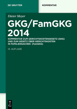 GKG/FamGKG 2014 von Meyer,  Dieter