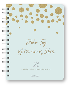 Glamour Planner Golden Dots 2021 – Diary – Buchkalender – Taschenkalender – 16,5×21,6