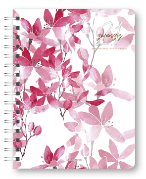 Glamour Planner Pink Flowers 2021 – Diary – Buchkalender – Taschenkalender – 16,5×21,6