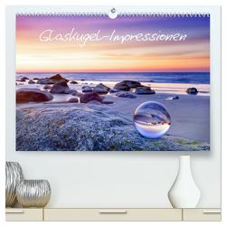 Glaskugel-Impressionen (hochwertiger Premium Wandkalender 2024 DIN A2 quer), Kunstdruck in Hochglanz von PapadoXX-Fotografie,  PapadoXX-Fotografie