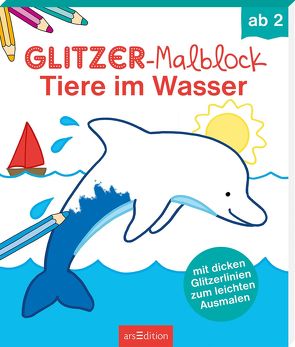 Glitzer-Malblock Tiere im Wasser von Beurenmeister,  Corina