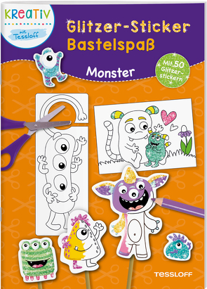 Glitzer-Sticker Bastelspaß. Monster von Schwendemann,  Nadja