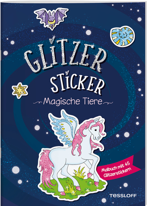 Glitzer-Sticker Malbuch. Magische Tiere von Beurenmeister,  Corina