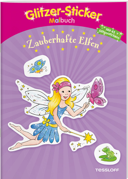 Glitzer-Sticker Malbuch Zauberhafte Elfen von Beurenmeister,  Corina