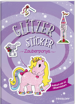 Glitzer-Sticker Malbuch. Zauberponys von Schmidt,  Sandra