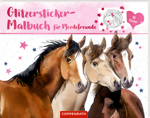 Glitzersticker-Malbuch für Pferdefreunde von Roß,  Philipp, Roß,  Thea