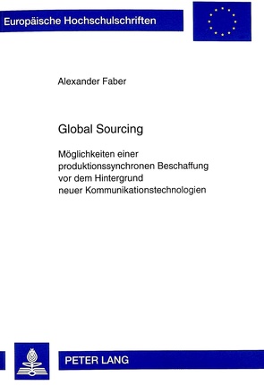 Global Sourcing von Faber,  Alexander