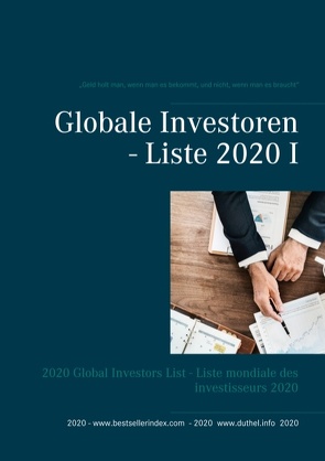 Globale Investoren – Liste 2020 I von Duthel,  Heinz