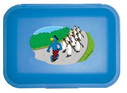 Globi Lunchbox Pinguinparade blau
