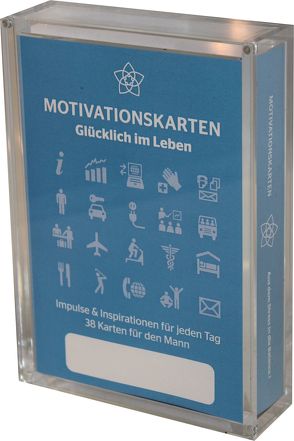 Glücklich im Leben – Motivationskartenset für Männer als positive Impulsgeber zur Selbstfindung und Inspiration von Bruckner,  Gerd, Homolac,  Marlis