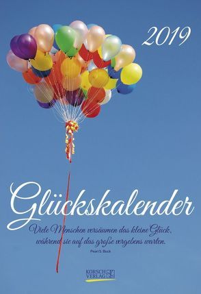 Glückskalender (2-Wo.) 237219 2019 von Korsch Verlag