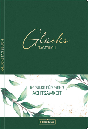 Glückstagebuch Soft Touch Green, vegan von Korsch Verlag