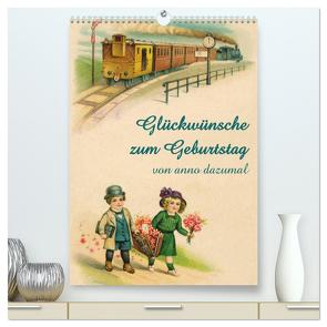 Glückwünsche zum Geburtstag (hochwertiger Premium Wandkalender 2024 DIN A2 hoch), Kunstdruck in Hochglanz von - Martina Berg + Antje Lindert-Rottke,  Pferdografen