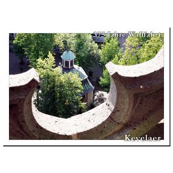 Postkarte, 375 Jahre Wallfahrt Kevelaer Gnadenkapelle mit Rosette von Valles Fernandez,  David