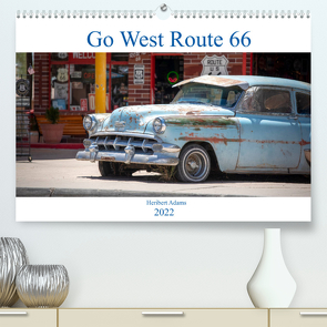 Go west Route 66 (Premium, hochwertiger DIN A2 Wandkalender 2022, Kunstdruck in Hochglanz) von Adams www.foto-you.de,  Heribert
