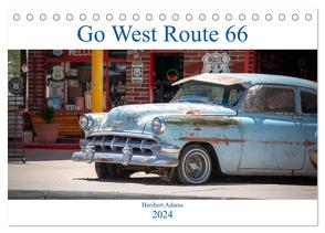 Go west Route 66 (Tischkalender 2024 DIN A5 quer), CALVENDO Monatskalender von Adams www.foto-you.de,  Heribert