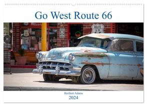 Go west Route 66 (Wandkalender 2024 DIN A2 quer), CALVENDO Monatskalender von Adams www.foto-you.de,  Heribert