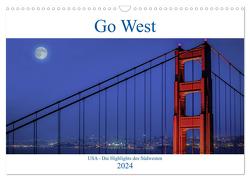 Go West. USA – Die Highlights des Südwesten (Wandkalender 2024 DIN A3 quer), CALVENDO Monatskalender von Genser,  Karl