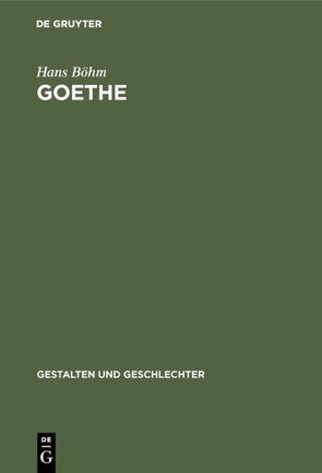 Goethe von Böhm,  Hans