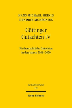 Göttinger Gutachten IV von Heinig,  Hans Michael, Munsonius,  Hendrik