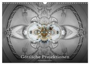 Göttliche Projektionen – Kirchenpanoramen (Wandkalender 2024 DIN A3 quer), CALVENDO Monatskalender von Christen,  Ernst
