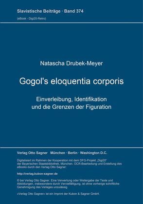 Gogol’s eloquentia corporis von Drubek-Meyer,  Natascha