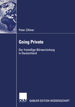Going Private von Zillmer,  Peter