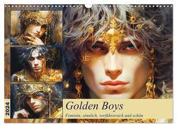 Golden Boys. Feminin, sinnlich, verführersich und schön (Wandkalender 2024 DIN A3 quer), CALVENDO Monatskalender von Hurley,  Rose