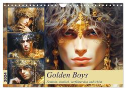 Golden Boys. Feminin, sinnlich, verführersich und schön (Wandkalender 2024 DIN A4 quer), CALVENDO Monatskalender von Hurley,  Rose
