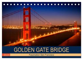 GOLDEN GATE BRIDGE Faszination San Francisco (Tischkalender 2024 DIN A5 quer), CALVENDO Monatskalender von Viola,  Melanie