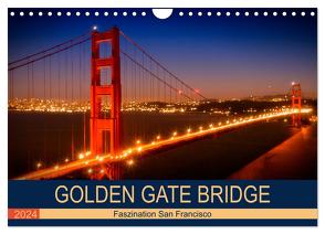 GOLDEN GATE BRIDGE Faszination San Francisco (Wandkalender 2024 DIN A4 quer), CALVENDO Monatskalender von Viola,  Melanie