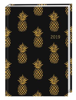 Golden Pineapples Kalenderbuch A6 – Kalender 2019 von Heye