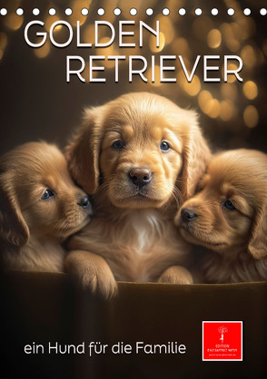 Golden Retriever – ein Hund für die Familie (Tischkalender 2024 DIN A5 hoch) von Roder,  Peter