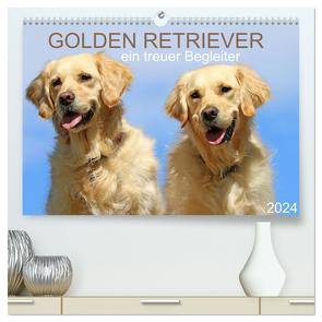 Golden Retriever ein treuer Begleiter (hochwertiger Premium Wandkalender 2024 DIN A2 quer), Kunstdruck in Hochglanz von SchnelleWelten,  SchnelleWelten