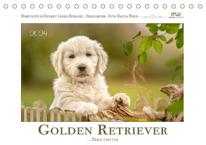 Golden Retriever… Herzenshunde (Tischkalender 2024 DIN A5 quer), CALVENDO Monatskalender von Wrede - Wredefotografie,  Martina