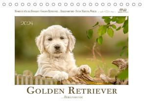 Golden Retriever… Herzenshunde (Tischkalender 2024 DIN A5 quer) von Wrede - Wredefotografie,  Martina