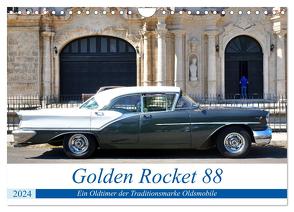 Golden Rocket 88 – Oldsmobile 1957 in Kuba (Wandkalender 2024 DIN A4 quer), CALVENDO Monatskalender von von Loewis of Menar,  Henning