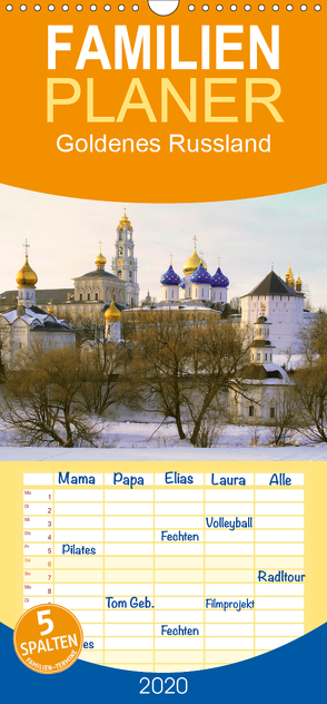 Goldenes Russland – Familienplaner hoch (Wandkalender 2020 , 21 cm x 45 cm, hoch) von Henze,  Sergej