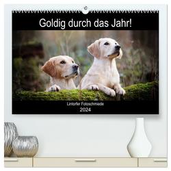 Goldig durch das Jahr! (hochwertiger Premium Wandkalender 2024 DIN A2 quer), Kunstdruck in Hochglanz von Bohlmann,  Jennifer