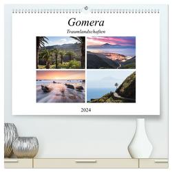 Gomera Traumlandschaften (hochwertiger Premium Wandkalender 2024 DIN A2 quer), Kunstdruck in Hochglanz von Rosenberg,  Raico