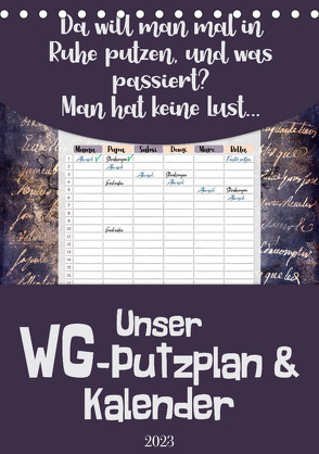 Gothic WG-Putzplan & Kalender 2023 (Tischkalender 2023 DIN A5 hoch) von MD-Publishing