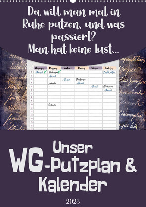 Gothic WG-Putzplan & Kalender 2023 (Wandkalender 2023 DIN A2 hoch) von MD-Publishing
