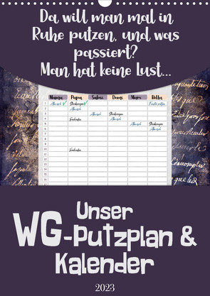 Gothic WG-Putzplan & Kalender 2023 (Wandkalender 2023 DIN A3 hoch) von MD-Publishing