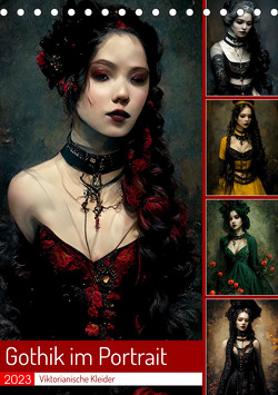 Gothik im Portrait – Viktorianische Kleider (Tischkalender 2023 DIN A5 hoch) von Frost,  Anja