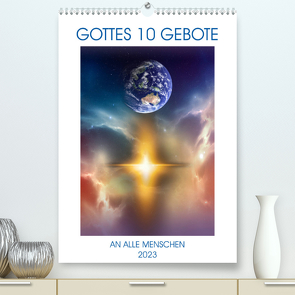 GOTTES 10 GEBOTE (Premium, hochwertiger DIN A2 Wandkalender 2023, Kunstdruck in Hochglanz) von W. Voßen - Herzog von Laar am Rhein,  Wilfried