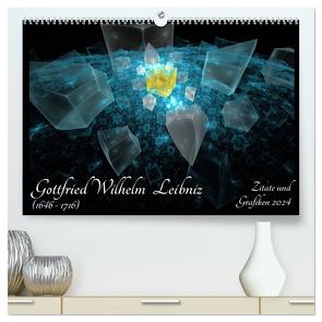 Gottfried Wilhelm Leibniz – Zitate und Grafiken 2024 (hochwertiger Premium Wandkalender 2024 DIN A2 quer), Kunstdruck in Hochglanz von Schmitt,  Georg